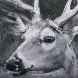 Animal Portrait IV (Deer) by Mercana Studio Hand Embellished Framed Art Print Matted under Glass by Mercana at Eve Furniture