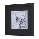 Animal Talk I by Mercana Studio a Framed Art Print Matted under Glass by Mercana at Eve Furniture