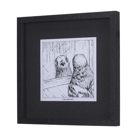 Animal Talk I by Mercana Studio a Framed Art Print Matted under Glass by Mercana at Eve Furniture