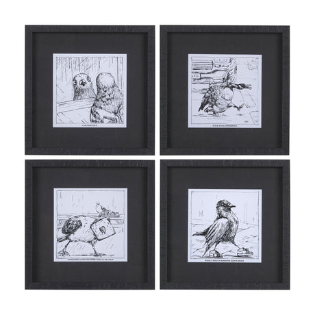 Animal Talk I by Mercana Studio a Framed Art Print Matted under Glass by Mercana at Eve Furniture