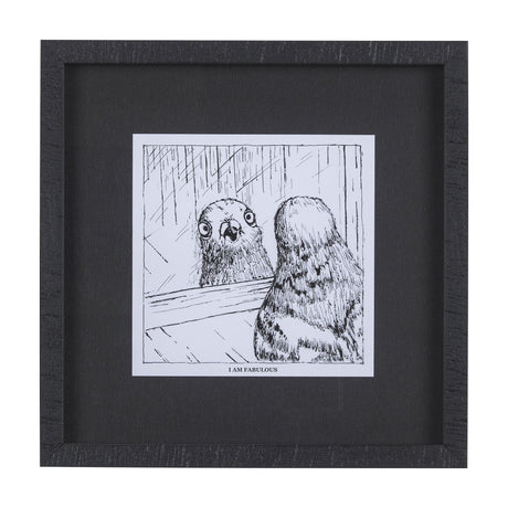 Animal Talk I by Mercana Studio a Framed Art Print Matted under Glass by Mercana at Eve Furniture