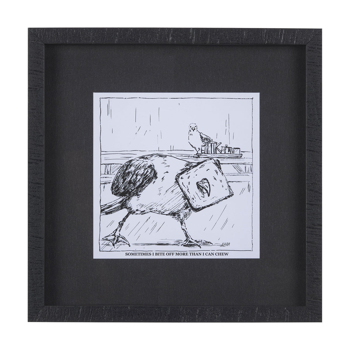 Animal Talk II by Mercana Studio a Framed Art Print Matted under Glass by Mercana at Eve Furniture