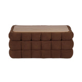 Anita 39" Faux Shearling Storage Bench With Reversible Tray Top by TOV Furniture at Eve Furniture