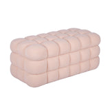 Anita 39" Faux Shearling Storage Bench With Reversible Tray Top by TOV Furniture at Eve Furniture