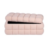 Anita 39" Faux Shearling Storage Bench With Reversible Tray Top by TOV Furniture at Eve Furniture