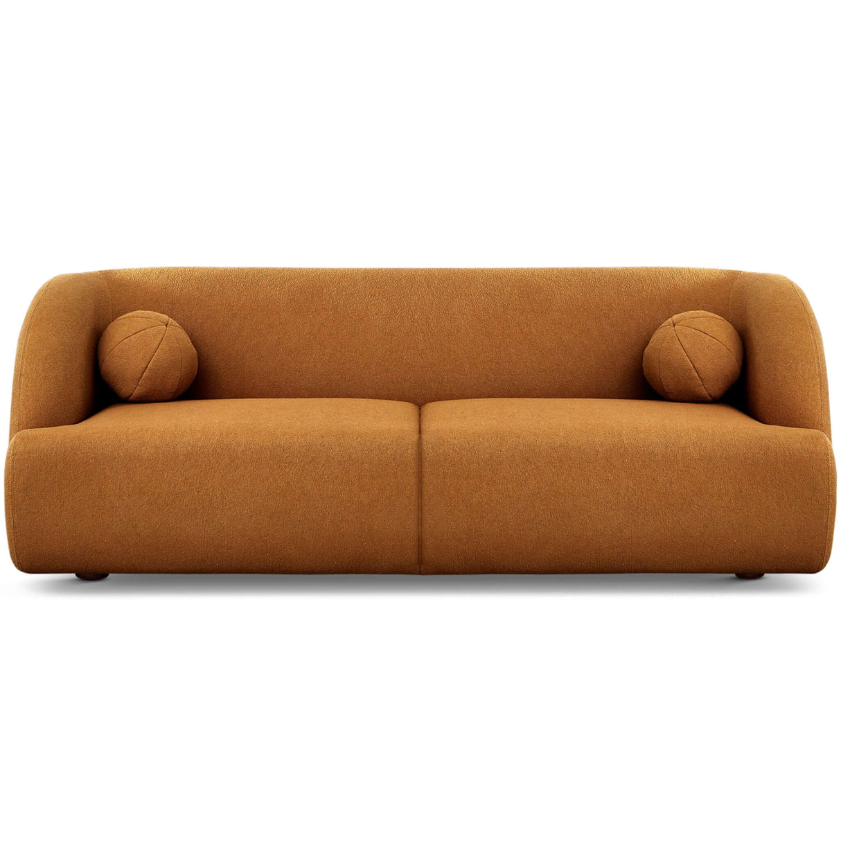 Anna French Boucle Sofa Burnt Orange