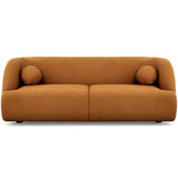 Anna French Boucle Sofa Burnt Orange