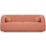 Anna French Boucle Sofa Burnt Orange