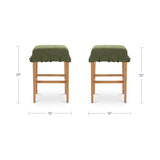 Anna Green/Walnut Counter Stool by MOES at Eve Furniture