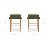 Anna Green/Walnut Counter Stool by Moe's Home at Eve Furniture