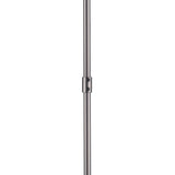 Anna Hanging Gun-Metal w/ Clear Glass Rods Six Bulb Chandelier by Mercana at Eve Furniture