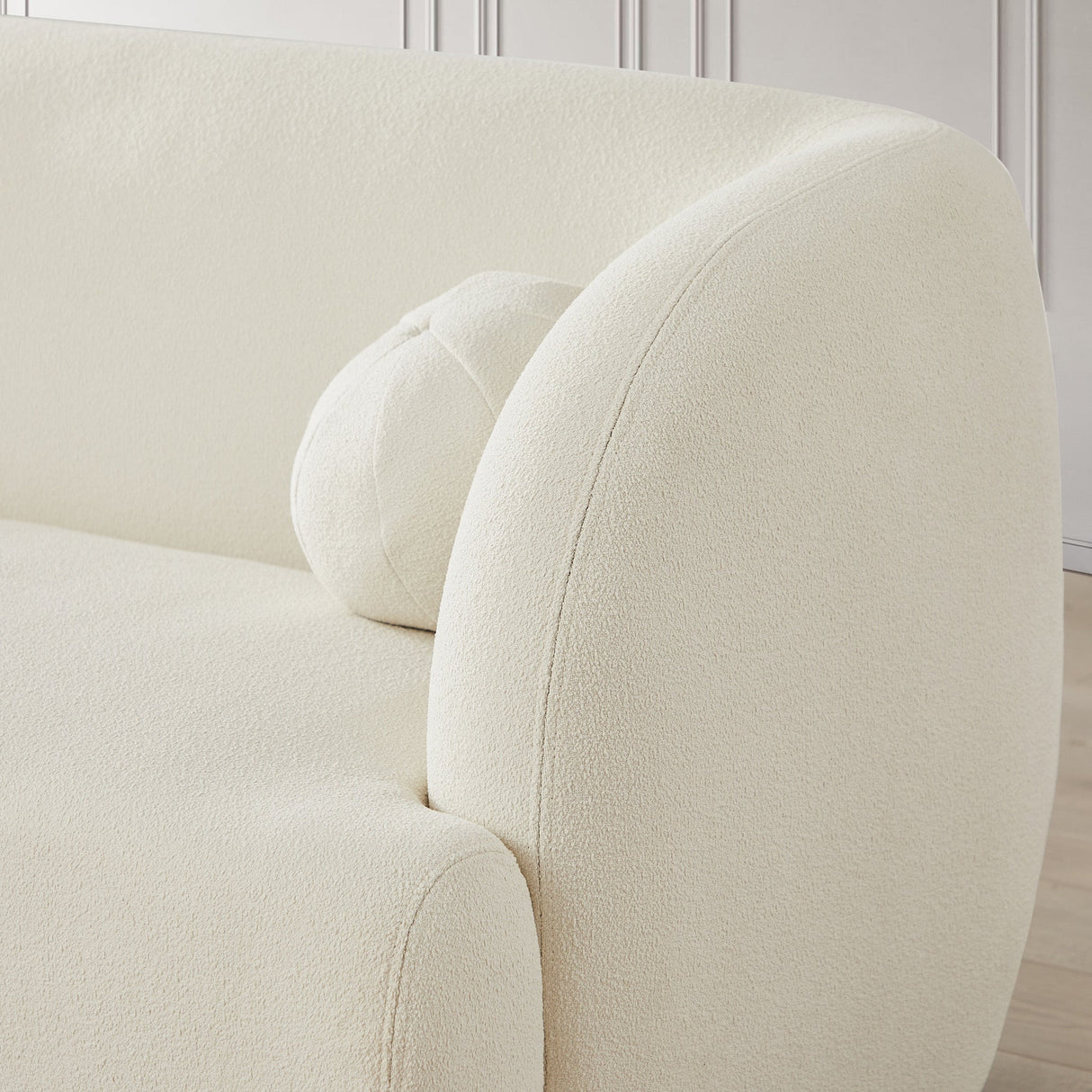 Anna Ivory Boucle Sofa by Ashcroft Imports at Eve Furniture