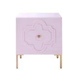 Anna Pink Lacquer Side Table by TOV Furniture at Eve Furniture