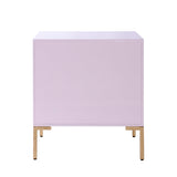 Anna Pink Lacquer Side Table by TOV Furniture at Eve Furniture