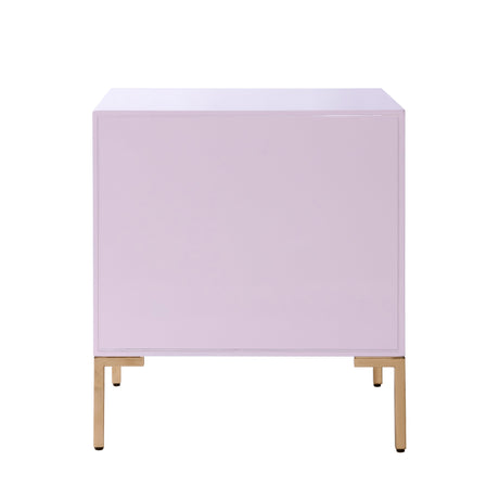 Anna Pink Lacquer Side Table by TOV Furniture at Eve Furniture