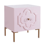 Anna Pink Lacquer Side Table by TOV Furniture at Eve Furniture