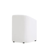 Anna Round Faux Leather Dining Chair in Cream (set of 2) by Manhattan Comfort at Eve Furniture