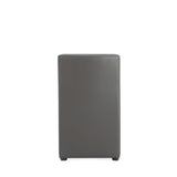 Anna Square Faux Leather Armless Dining Chair in Pewter (set of 2) by Manhattan Comfort at Eve Furniture