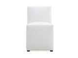 Anna Square Faux Leather Dining Chair in Cream by Manhattan Comfort at Eve Furniture