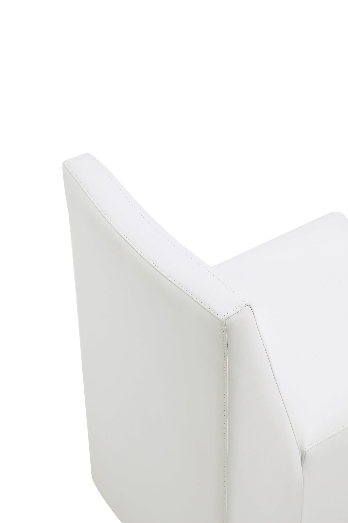 Anna Square Faux Leather Dining Chair in Cream (set of 2) by Manhattan Comfort at Eve Furniture
