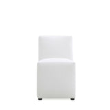 Anna Square Faux Leather Dining Chair in Cream (set of 2) by Manhattan Comfort at Eve Furniture