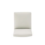 Anna Square Faux Leather Dining Chair in Light Stone Grey by Manhattan Comfort at Eve Furniture