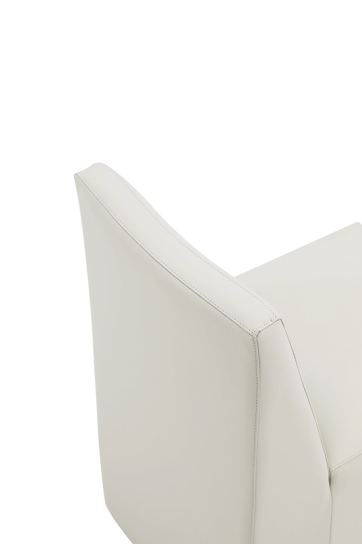 Anna Square Faux Leather Dining Chair in Light Stone Grey by Manhattan Comfort at Eve Furniture