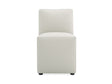 Anna Square Faux Leather Dining Chair in Light Stone Grey by Manhattan Comfort at Eve Furniture