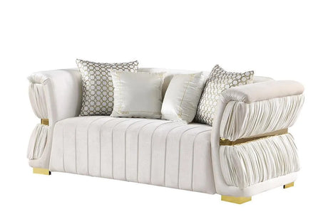 Anna White Living Room Set by New Era Innovations at Eve Furniture