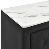 Annabelle Black Nightstand by Crown Mark at Eve Furniture
