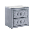 Annabelle Gray Nightstand by Crown Mark at Eve Furniture