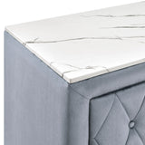 Annabelle Gray Nightstand by Crown Mark at Eve Furniture
