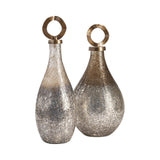Annalisa Silver Covered Vases (Set of 2) by Crestview at Eve Furniture