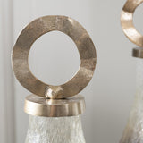 Annalisa Silver Covered Vases (Set of 2) by Crestview at Eve Furniture