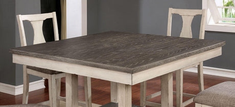 Ann Antique White/Gray 5-Piece Counter Ht. Table Set by Furniture of America at Eve Furniture