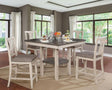 Ann Antique White/Gray 5-Piece Counter Ht. Table Set by Furniture of America at Eve Furniture
