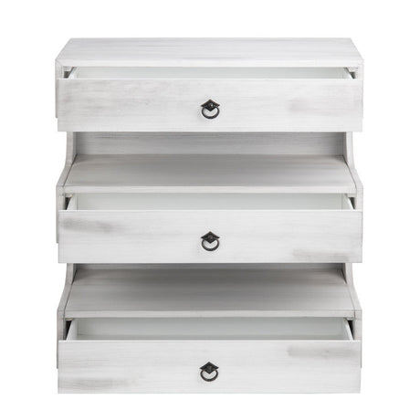 Annapolis White/Gray Chest by Crestview at Eve Furniture