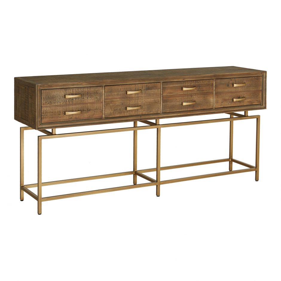 Annecy Console Table Natural by Moe's Home at Eve Furniture