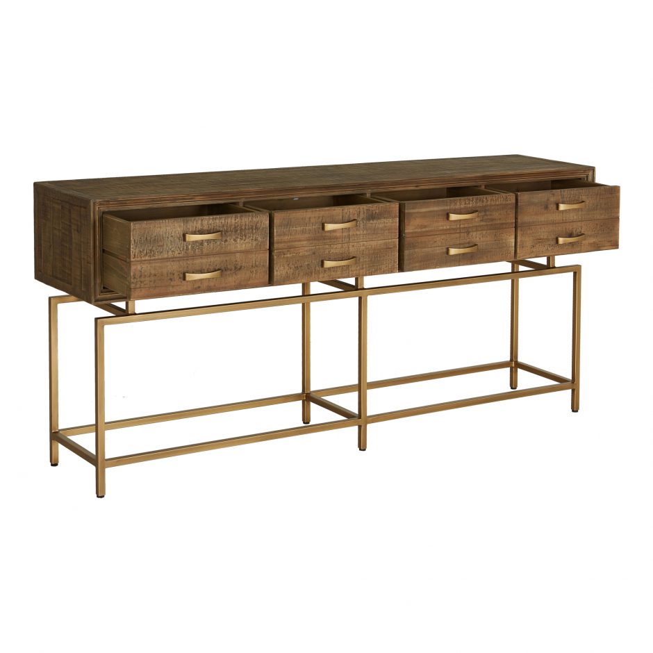 Annecy Console Table Natural by Moe's Home at Eve Furniture