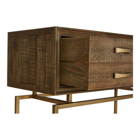 Annecy Console Table Natural by Moe's Home at Eve Furniture