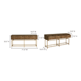 Annecy Natural Console Table by Moe's Home at Eve Furniture