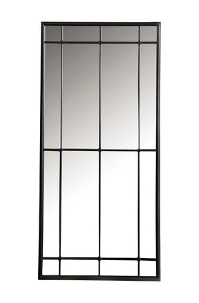 Annetta Black Rectangular Window Pane Wall Mirror by Coaster at Eve Furniture