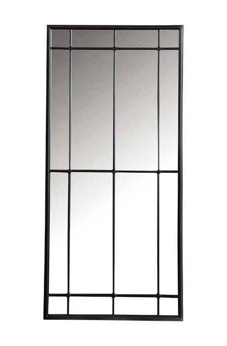 Annetta Black Rectangular Window Pane Wall Mirror by Coaster at Eve Furniture