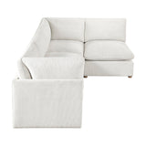 Annex Beige 4-Piece Chenille Modular Sectional by Homelegance at Eve Furniture