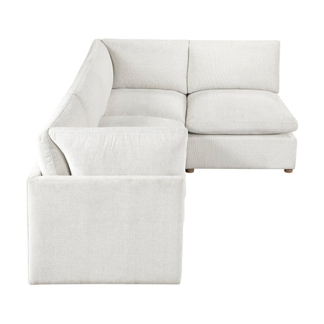 Annex Beige 4-Piece Chenille Modular Sectional by Homelegance at Eve Furniture