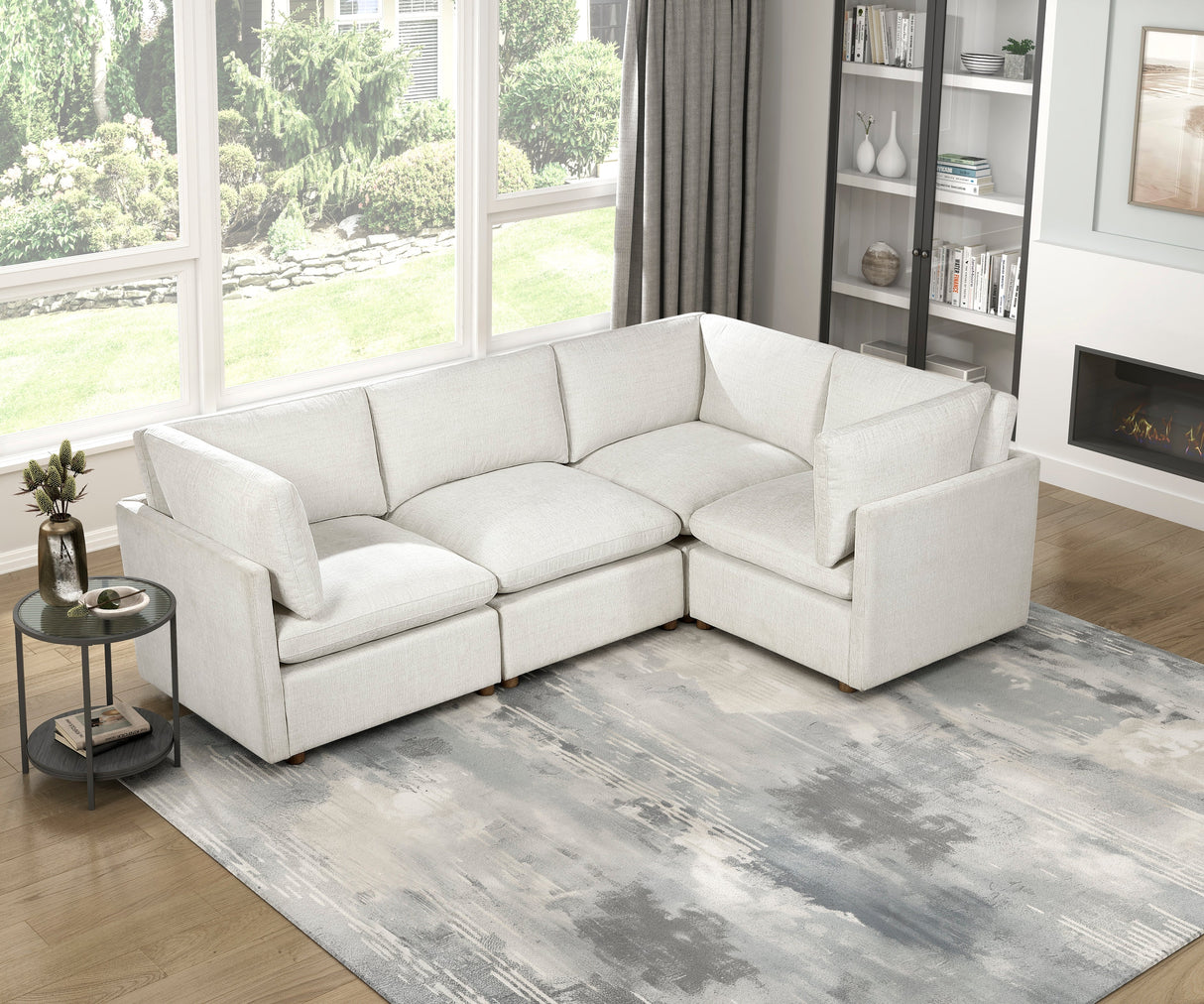 Annex Beige 4-Piece Modular Sectional