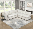 Annex Beige 5-Piece Chenille Modular Sectional with Two Corner Seats by Homelegance at Eve Furniture