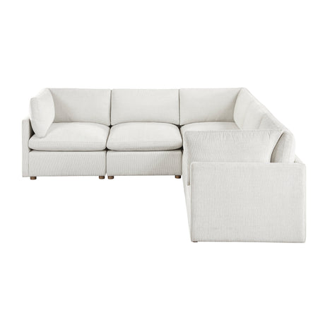 Annex Beige 5-Piece Modular Sectional by Homelegance at Eve Furniture