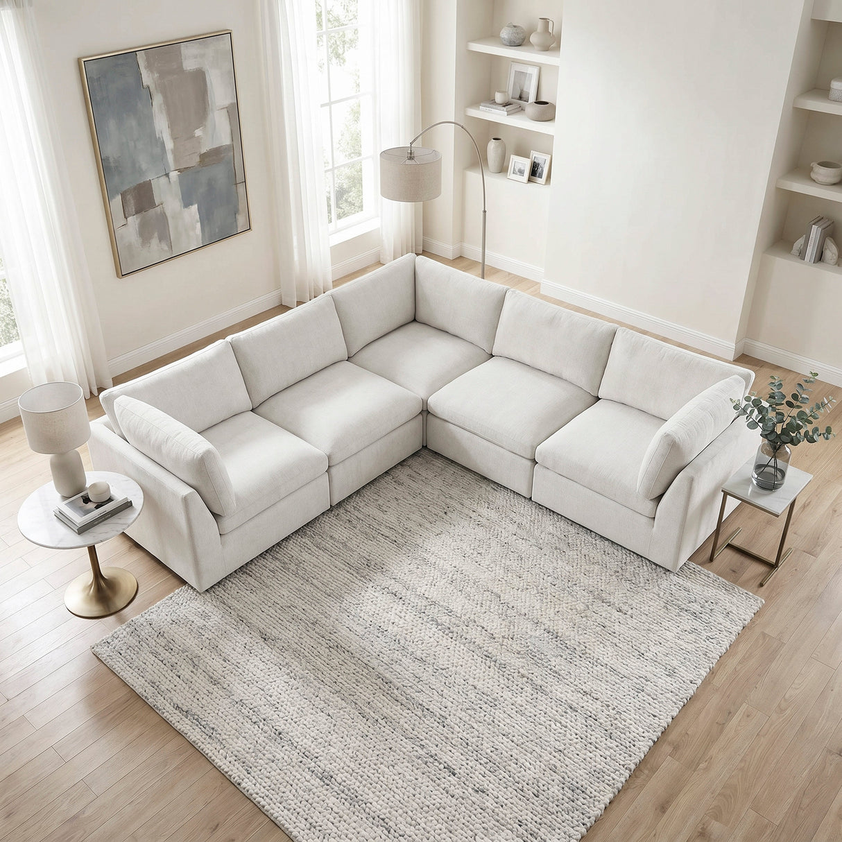 Annex Beige 5-Piece Modular Sectional