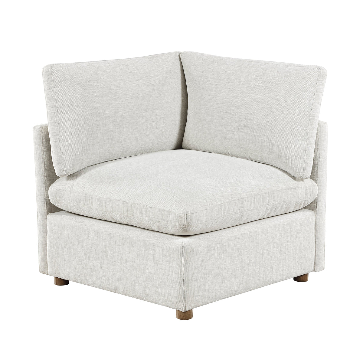 Annex Beige 6-PieceChenille Modular Sectional with Ottoman by Homelegance at Eve Furniture
